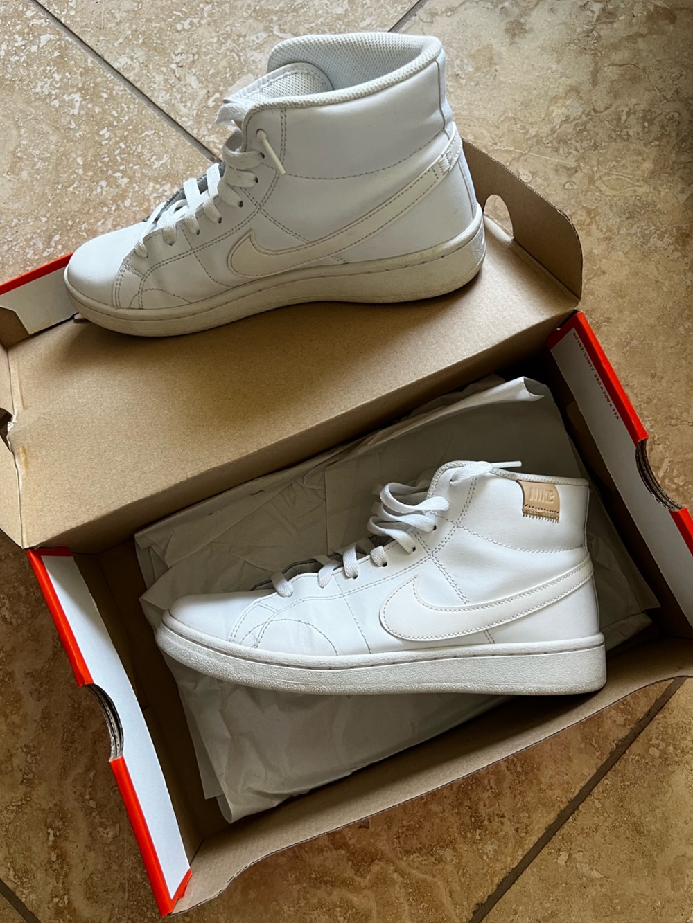 Nike Court Royale 2 Mid White Sneakers Size 9
